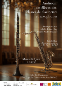 2026 audition clar et saxo Me. 3 juin