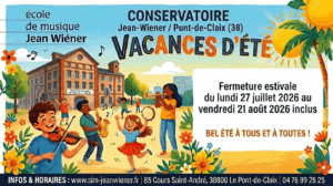 Affiche fermeture estivale CRI site